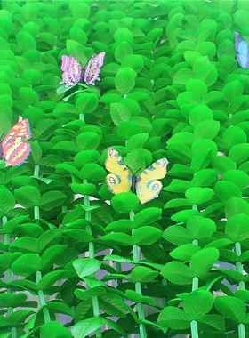 绿色子叶门帘竹子挂帘玄关隔断阳装台宾馆餐qas55563厅茶帘吧足浴