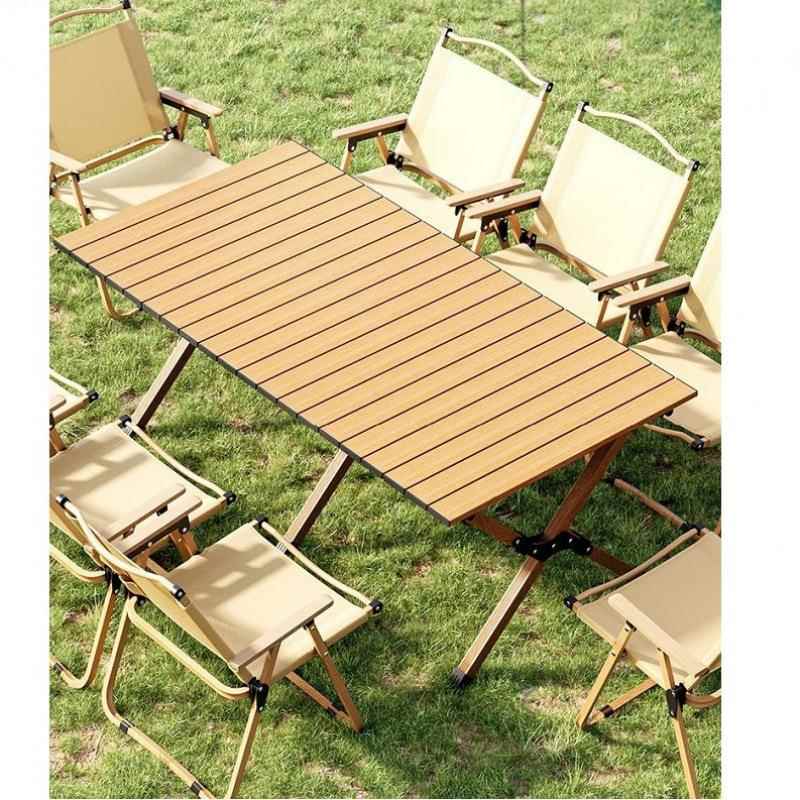 户外折叠桌子蛋卷桌摆摊便携式野餐野炊烧烤露营桌椅全套装备用品