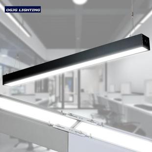 热销写字楼工程吊线灯1.2m40w商场led铝方通办公室长条吊灯