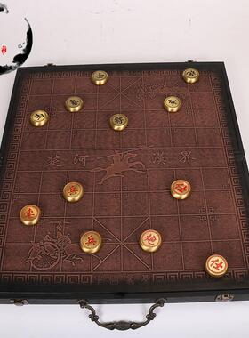 厂家黄铜制作实心象棋铜象棋套装