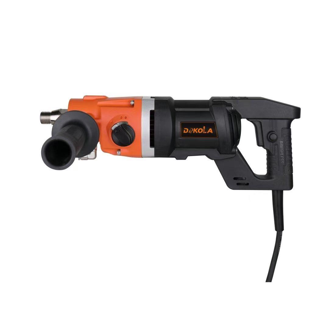 德氪拉05B无刷水钻机双档调速大功率3000W钻孔机高端出口钢筋