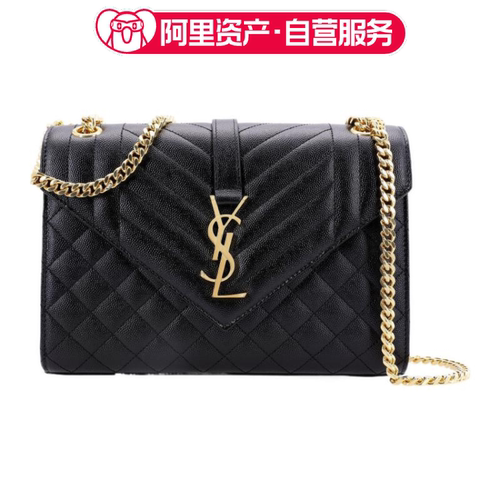SAINT LAURENT圣罗兰 YSL ENVELOPE 古铜色金属配件金属字母标志