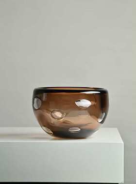 琉璃装装饰品客厅样板间办公室气泡琥珀色感电视柜书房花瓶软高级