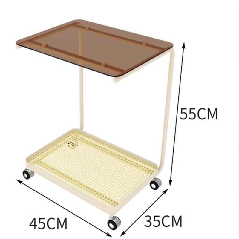 网红ins可移动小推车家用小户型客厅收纳置物架沙发小茶几边几VSa