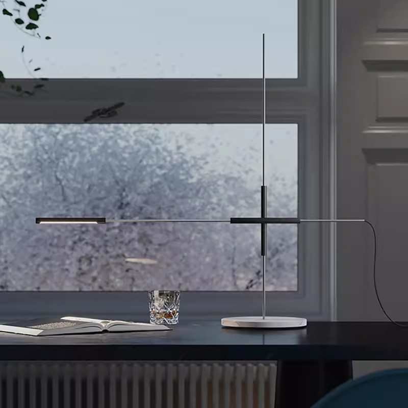 北欧现代简约创意艺术办公桌样板房卧室吧台高档场所可调节台灯