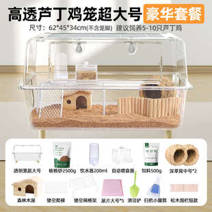 力子观赏鸡室内丁造景亚克全套箱笼饲养透明保温芦丁大号卢专用品