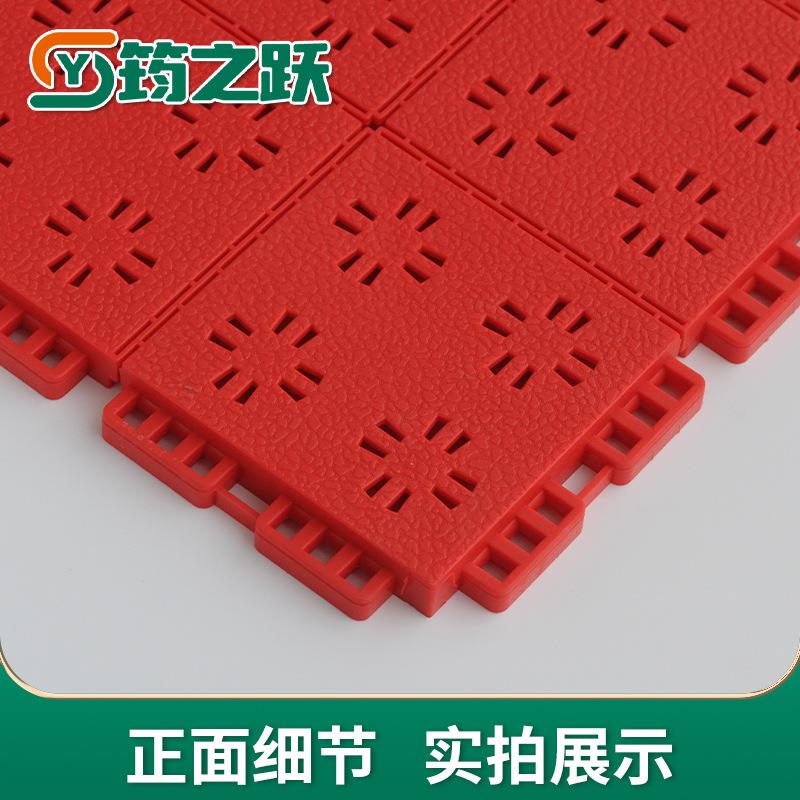 热塑软塑户外悬浮地板篮球场网球场户外跑道操场用软连接拼装地板