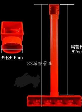 86型电视机五联影音底盒背景墙 63*45扁管墙上开 关阻燃接线 线盒