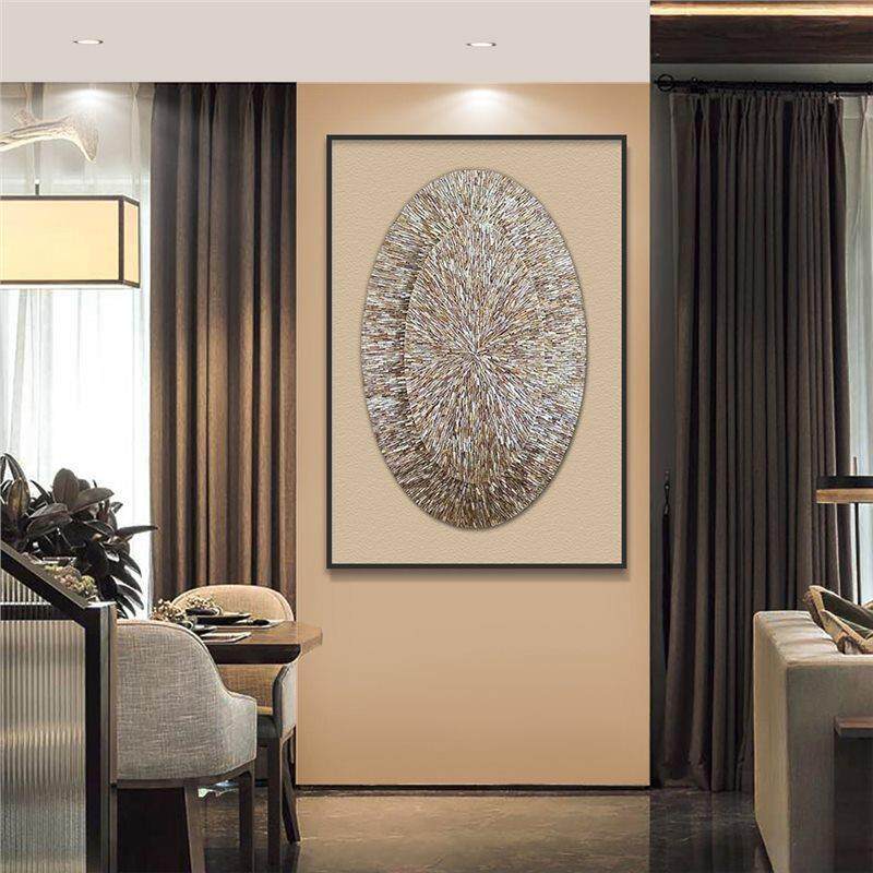 氛围led灯光画玄关手工天然贝壳装饰画客厅沙发挂画竖版立体实物