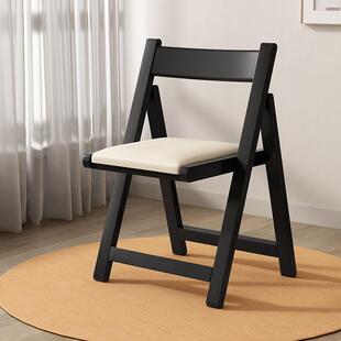 实木轻豪华家庭餐厅餐桌书桌折叠式靠背椅软袋舒适的客人椅