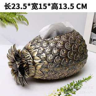 家用创意可爱卷纸纸巾盒桌面欧式客厅筒抽形多功能菠萝纸盒ktv