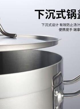 商用不锈钢复合锅餐厨饮具煲汤锅不锈钢复合底汤桶加厚不锈钢汤锅