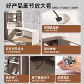书桌书柜一体桌转角电脑桌台式 家用学生写字桌卧室办公桌拐角桌子