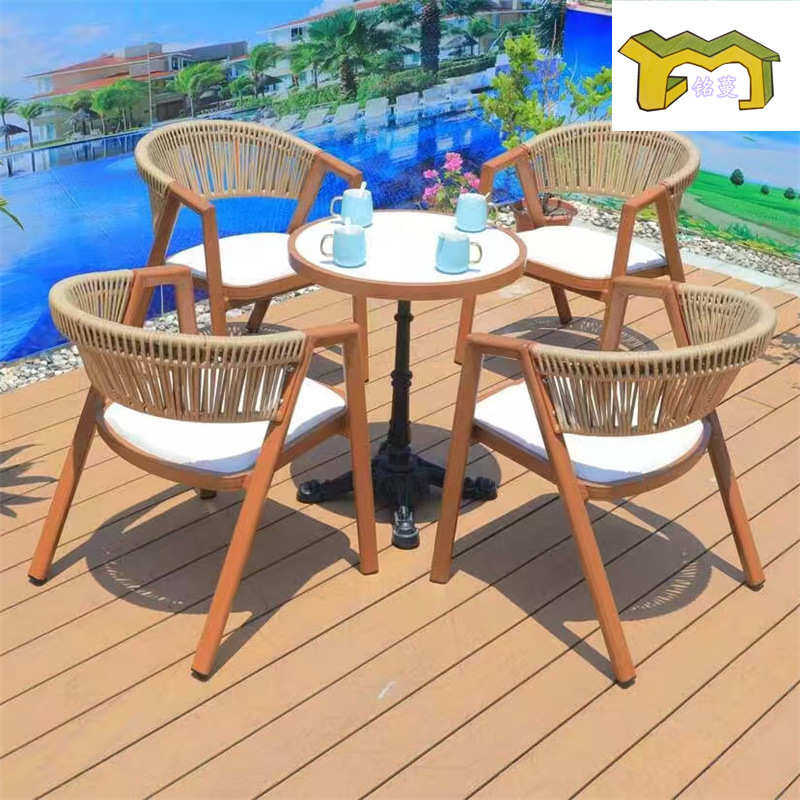 藤编户外桌椅组合室外商业街休息区露天靠背网红藤椅庭院休闲椅子,商业/办公家具,商用藤编家具,淘宝优惠券,粉丝福利购,淘宝优惠卷