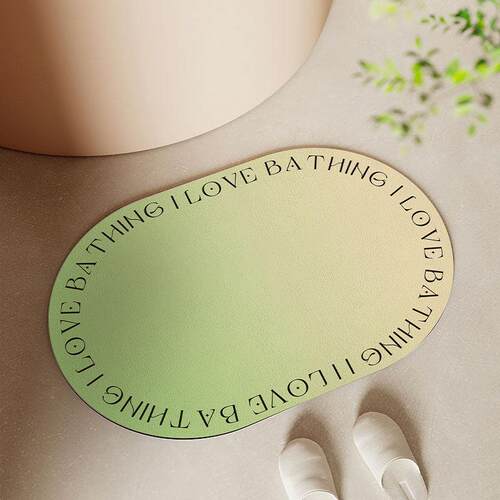 渐变色浴室垫吸水地垫软硅藻泥卫生间门口防滑脚垫速干地毯门垫子