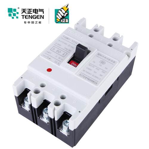 天正 TGM1-125L/33002动力型塑壳断路器电动机保护开关100A三相3P