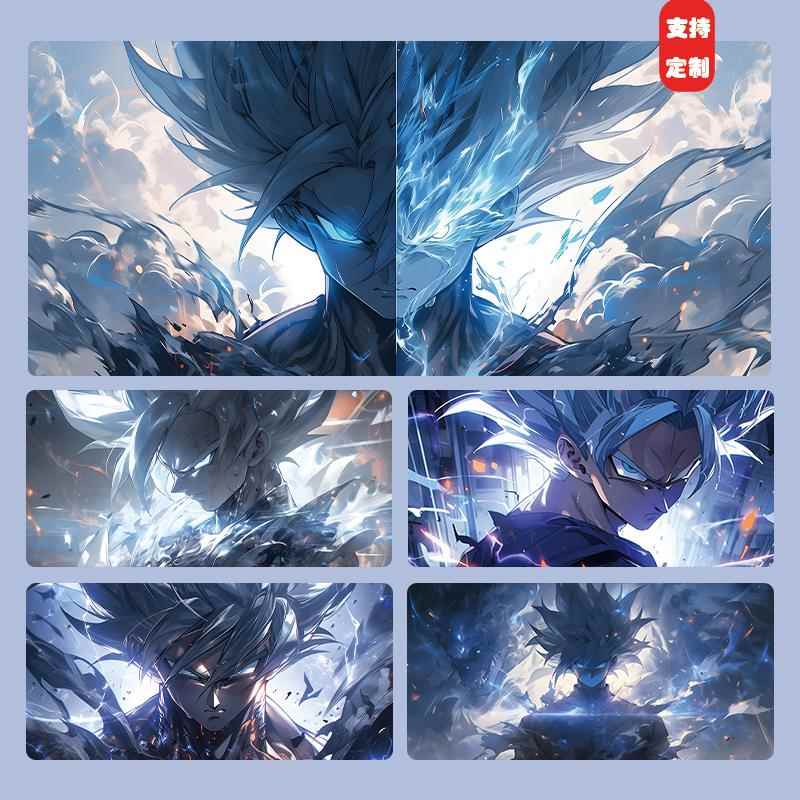 七龙珠滑鼠垫悟空家用办公桌垫超大加厚锁边定制办公电脑键盘垫子