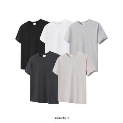 Anniehall25ss fitted tee 索罗娜正肩短袖小领口凉感小袖口T恤