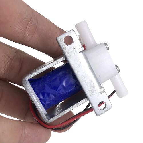 DC 6V 12V 24V 微型电磁阀两位两通常闭水气阀排水阀直流电动水阀