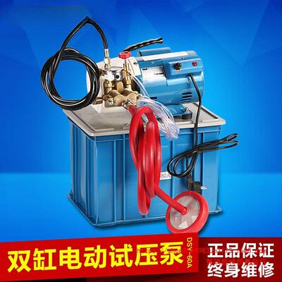 DSY-25-60手提式电动试压泵 PPR水管道试压机 双缸打压泵打压机运