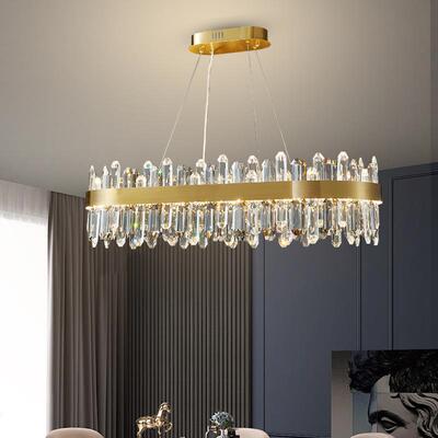 Crystallight现代简约客厅吊灯轻奢大气水晶吊灯网红餐厅主吊灯