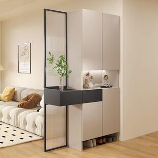 实木入门玄关断柜鞋 柜客厅隔屏风现柜家269用代简约顶储到物柜