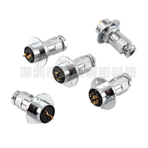 50m连接器GX0航空插头座CS-015-R接N头105针2芯2/3870/4孔替代七