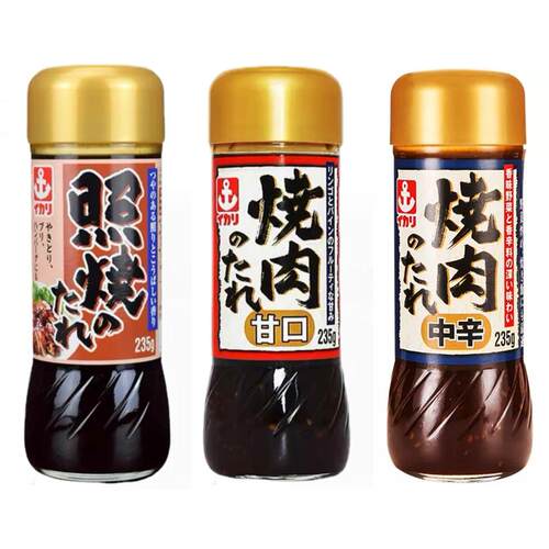 日本进口锚牌中辛甘口烤肉汁蘸料235g微辣日式烧烤腌肉料