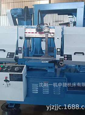 金属带锯床GB4028X 液压半自动45度转角钢材斜角切割机床