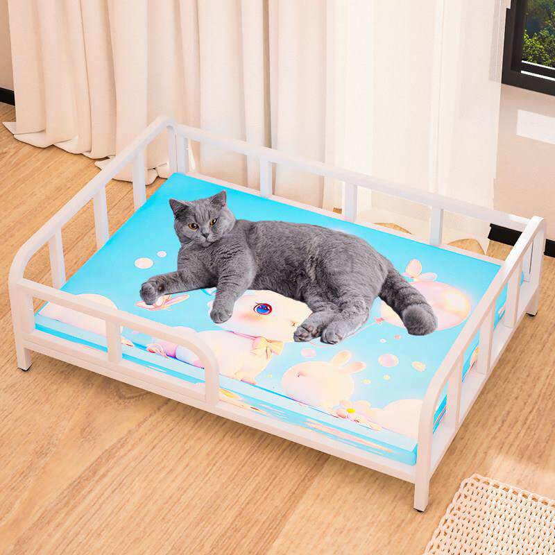 狗床小型犬宠物床悬空离地狗窝中型犬铁艺行军床猫床夏季网红大型