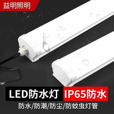 一体化led冷库灯长条吸顶澡堂浴室专用防水防潮防冻灯户外灯管
