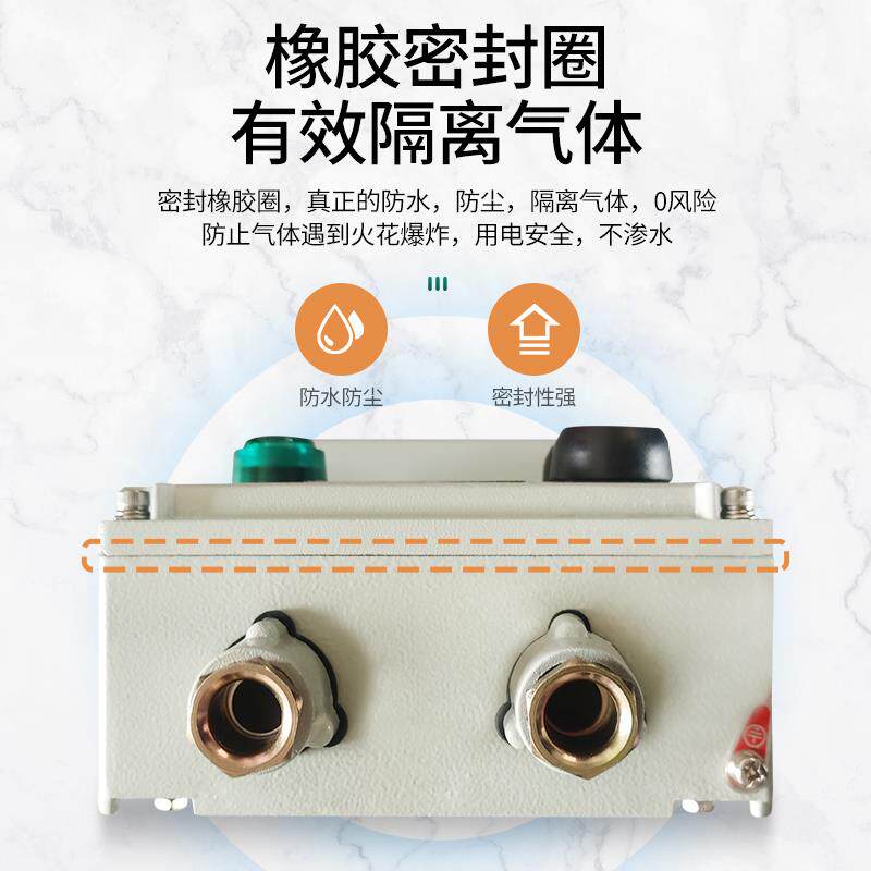 防爆磁力启动器防水防尘配电箱三相电动机水泵风机开关 380V 220V