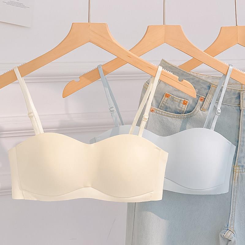 抹胸无肩带内衣女小胸聚拢防滑薄款收副乳文胸无痕防走光裹胸罩