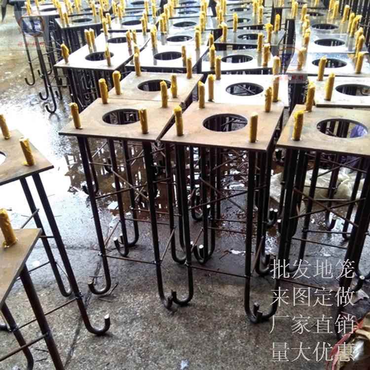 销售高杆的地笼浇筑预埋件路灯杆监控杆钢筋笼供应地脚笼可