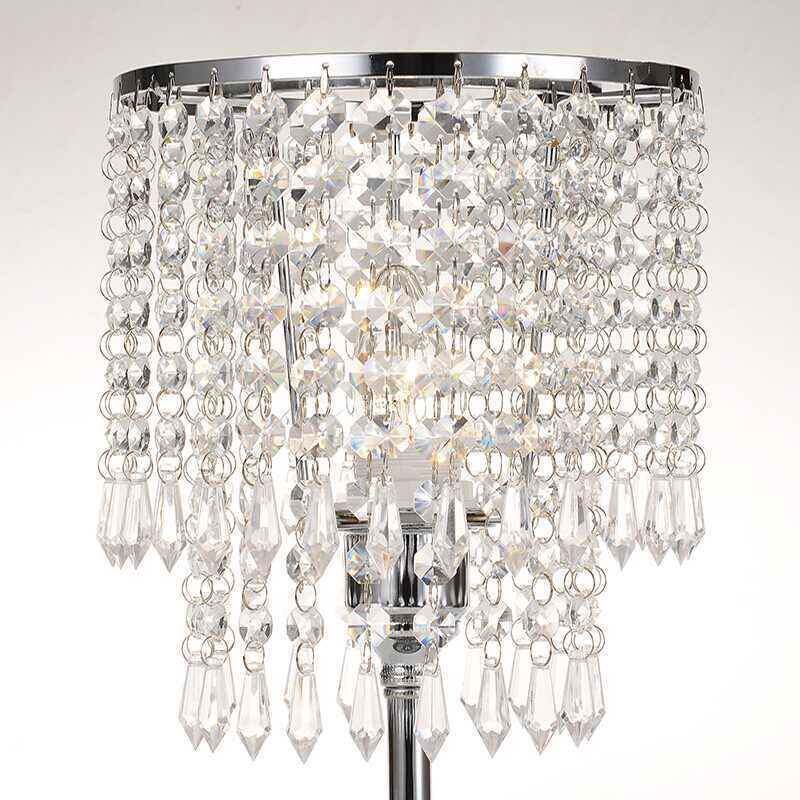 厂家直供欧式卧室床头时尚创意水晶台灯现代简约温馨婚庆装饰灯具