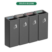 酒店垃圾桶金属垃圾桶商用大堂批发酒店烟灰银色商场方形不锈钢桶