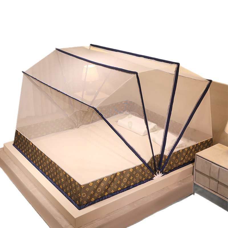 1米1折叠5蚊帐带米蚊帐蒙古包家用免用8批发安装床支架学生宿舍床