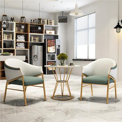 轻奢售19883楼洽谈桌椅组合 美椅桌容院处诊所店铺休息区桌椅 接