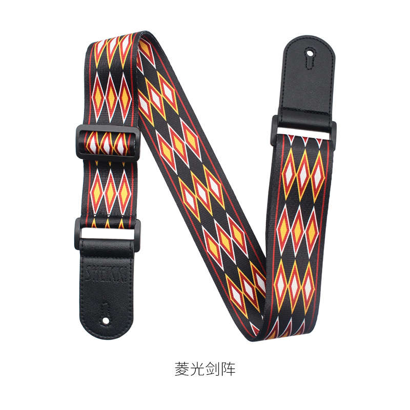 专业民谣电木吉他背带 加厚加宽肩带 贝斯古典尤克里里斜跨带个性