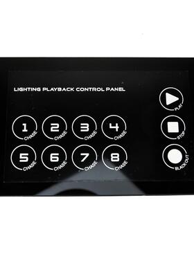 不夜天KTV灯光程序播放触控面板DMX信号控制器带网口touch panel
