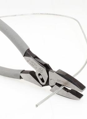 福冈工具9寸钢丝钳老钳虎FO剪-201平口钳子电工克丝断钳线DPZ手钳