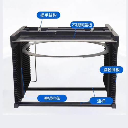 卡厂家供新款晶直圆提篮82OHO寸5槽减轻设计晶圆切割铝合金精密塞