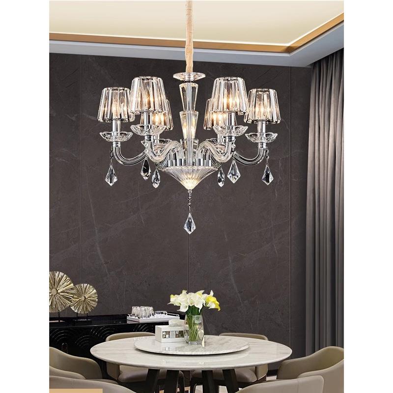 轻奢灯水晶吊灯欧客厅灯现代灯简约卧室餐厅大气法式式家164用新