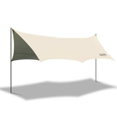 涂银天幕防风防水防晒幕布户外露营帐篷便携遮阳天幕野营涂银天幕