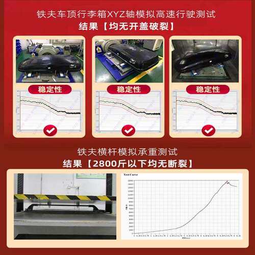 铁夫车顶行李箱大容量SUV 汽车车顶箱行旅通用车载旅行车顶行鲲铭