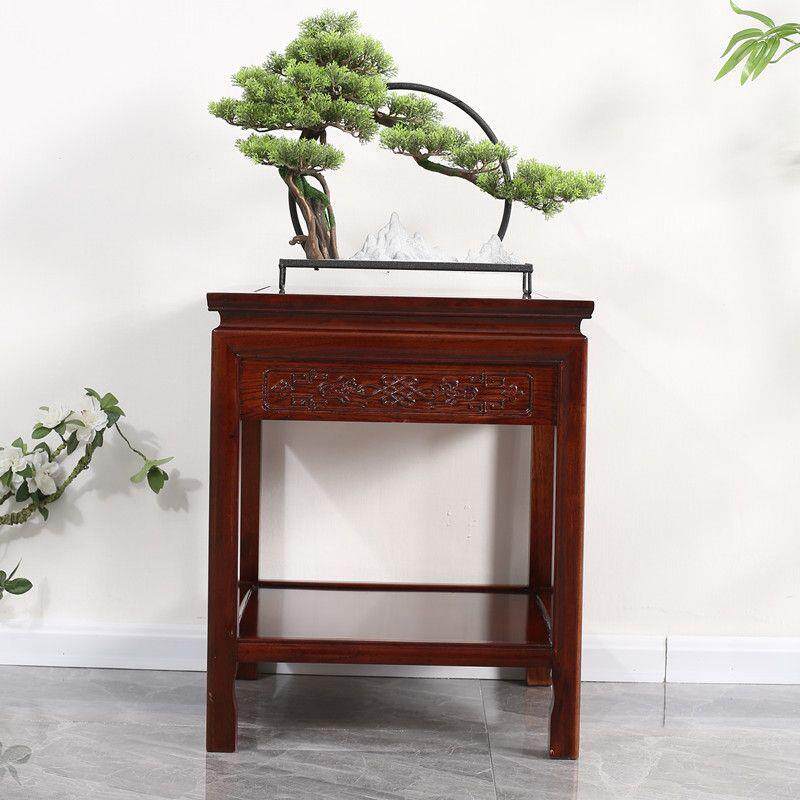 新中式实木角几边几沙发边几电话桌客厅小茶几鱼缸架奇石桌盆景架