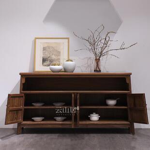 云山居柜新中式 收纳柜NON原地柜矮客木 木餐边柜实家用储物柜中式