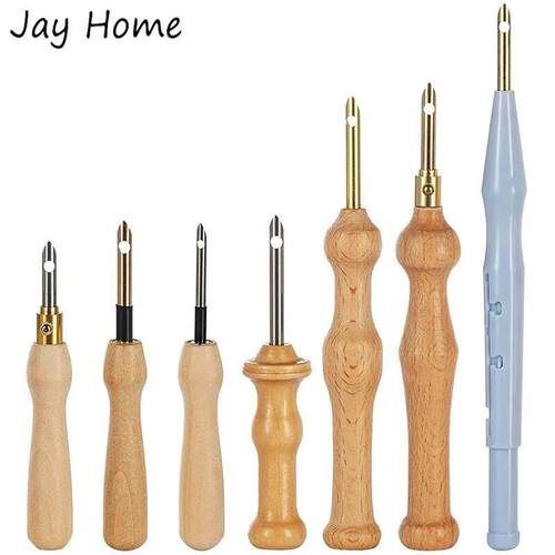 7Pcs Embroidery Punch Needle Set Adjustable Punch Needle Cro
