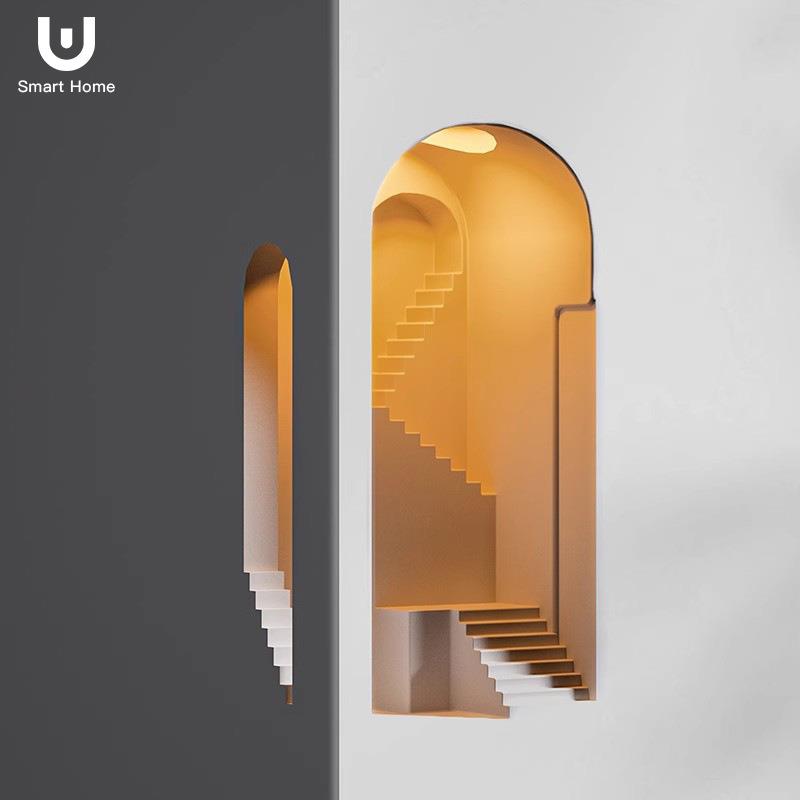 梦想家感应夜灯走廊石膏灯嵌入式楼梯转角墙角内嵌壁灯装饰氛围灯