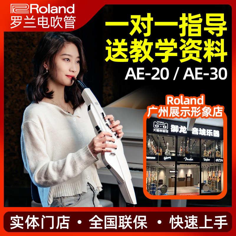 roland罗兰电吹管 AE20 AE30 中老年人娱乐 电子萨克斯葫芦丝吹管